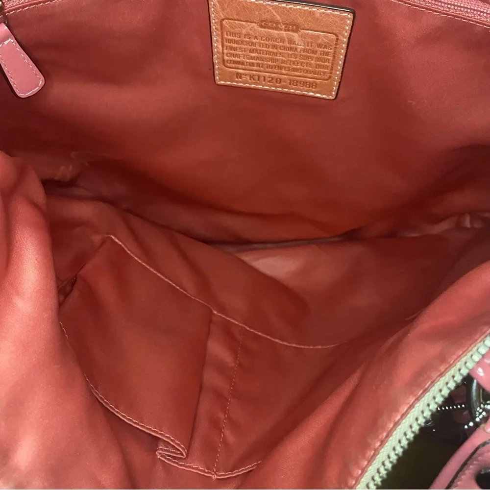 COACH POPPY SIGNATURE SATEEN GLAM TOTE